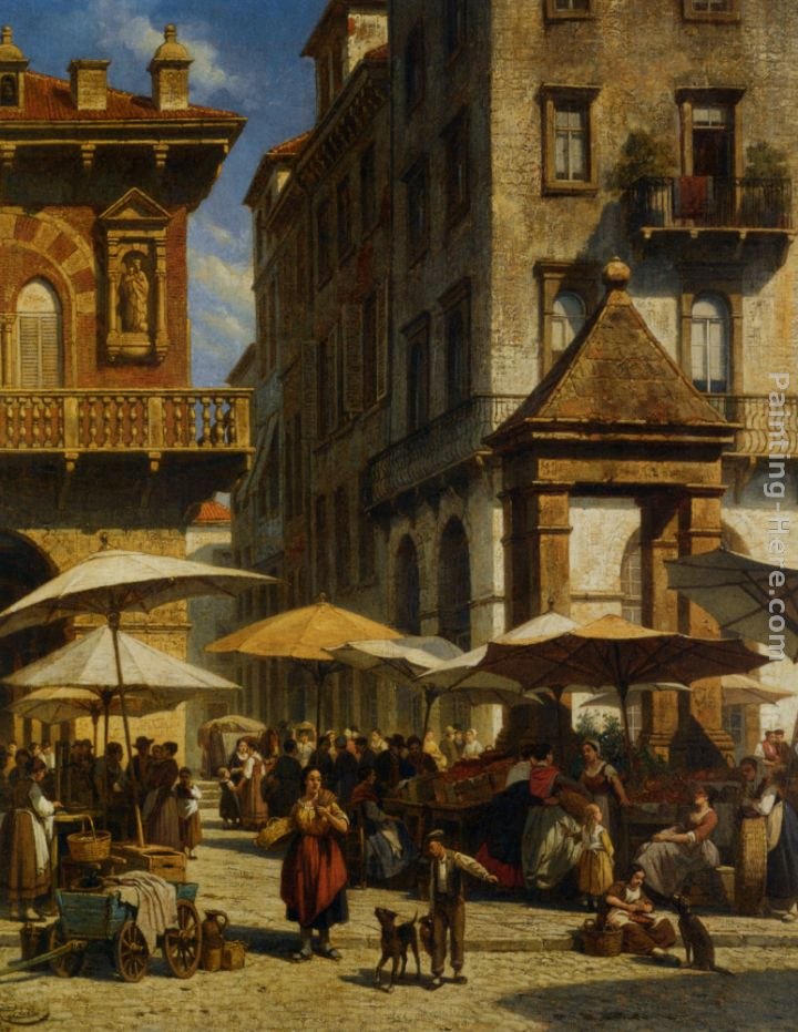 Jacques Carabain Piazza Delle Erbe Verona